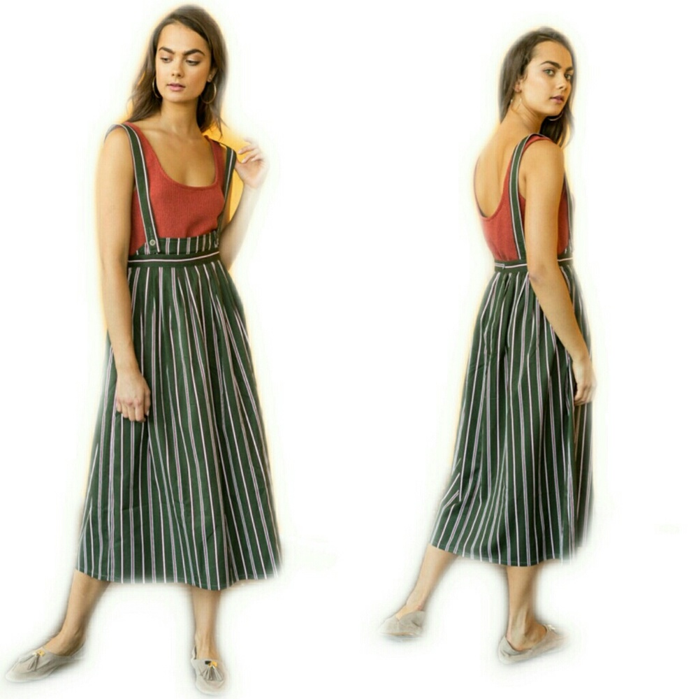 🆕Striped Midi Skirt